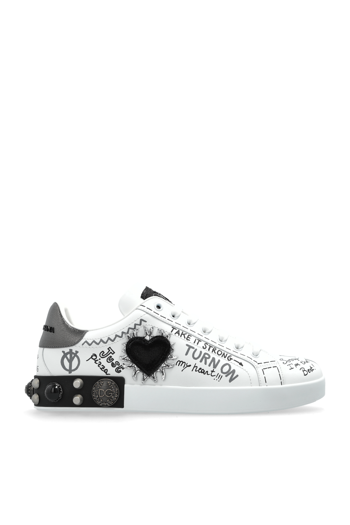 Dolce & Gabbana シューズ Dolce & Gabbana Space Panelled Lace-Up Sneakers | Sendegaro UK